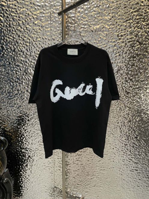 バレンシアガtシャツレディース激安通販 gucci x balenciagaコラボ トップス 柔らかい 純綿 ブラック