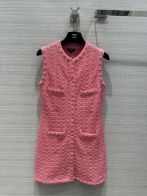 大人気でお買い得な シャネル デニム スカートスーパーコピー 無袖 スカート ジレー 高級感 ピンク