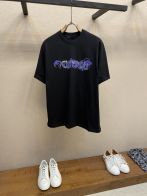 メルカリ ルイヴィトンtシャツ激安通販 純綿 プリント 半袖のトップス 中国の龍 シンプル ブラック