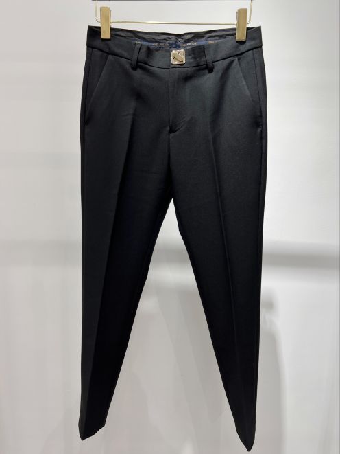 ヴィトン パンツ偽物 ファッション スラックス 高級感溢れる ズボン ビジネス 筒形 特別な ブラック