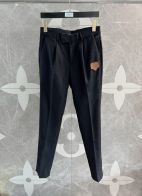 お手頃価格で ルイヴィトンのパンツコピー ファッション スラックス 光沢 美脚 夏 通勤 ズボン 品質保証 ブラック