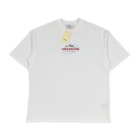 ヴェトモン チェックシャツスーパーコピー トップス クルーネック 純綿 ロゴプリント 短袖 男女兼用 ゆったり ホワイト