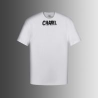 今季のおすすめ chanel レディース t シャツスーパーコピー 純綿 柔らかい トップス 短袖 文字ロゴ プリント ホワイト