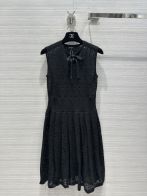 chanel スカートスーパーコピー ワンピース 春夏新品 レディース 可愛い 無袖 ファッション 高級感 2色可選 ブラック