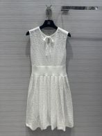 シャネル スカートコピー ワンピース 春夏新品 レディース 可愛い 無袖 ファッション 高級感 2色可選 ホワイト