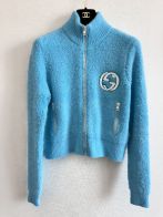 グッチ ヒグチユウコ コートコピートップス アウター ジャケット 柔らかい 暖かい 人気新品 刺繍 ブルー