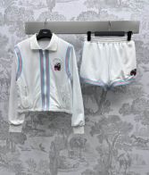 アウター gucciコピー セット 純綿 刺繍 カジュアルパンツ 長袖トップス プリント シンプル ホワイト