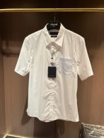 ルイヴィトンシャツ偽物 半袖 トップス ビジネスシャツ メンズ 100％綿 柔らかい 快適 ハンサム 夏服 ホワイト