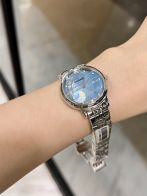 シャネル 腕時計 値段コピー ダイヤモンド飾り スチールバンド レディース うで時計 優雅 人気新作 ブルー ホワイトバンド