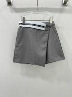 フェンディ ミニ スカートコピー 綿 ショットパンツ スカンツ スカートパンツ パンツの形 グレイ