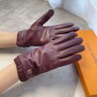 手袋 ミトン ブランドＮ級品 グローブ 全指 ファッション 保温性 裏起毛  暖かい 柔らかい レザー レディース レッド