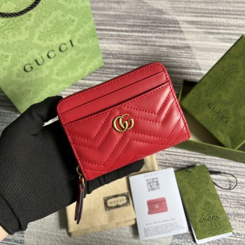 gucci 財布 さくらんぼコピー コード671772 小銭入れ サイフ コンパクト ミニバッグ 財布 レッド