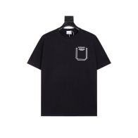 supreme バーバリー t シャツＮ級品 綿100％ ロゴプリント 柔らかい 春夏新品 シンプル ブラック