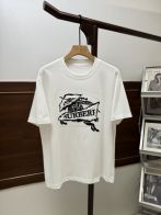 バーバリー ロング t シャツスーパーコピー 純綿 プリント ゆったりトップス 短袖 高品質 ホワイト