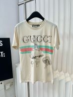 グッチ ティ シャツＮ級品 トップス 綿100％ 兎プリント 半袖 Tシャツ 日常服 ファッション イエロー