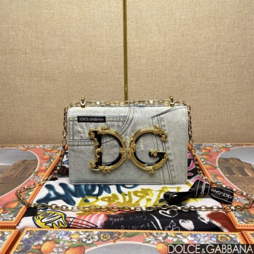 Dolce & Gabban ドルガバ トートスーパーコピー デニム素材 斜め掛けバッグ 1311 大人気 ホワイト