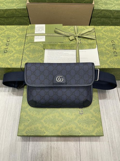 gucci レディース バッグ偽物 腰掛けバッグ 花柄 型番752597 シンプル メンズ ブラック