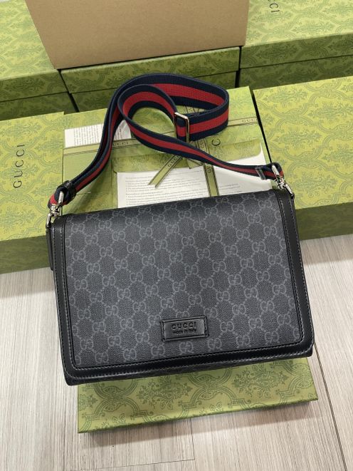 gucci キッズ バッグ偽物 斜め掛けバッグ 型番771167 通勤 花柄 柔らかい レザー レディース ブラック