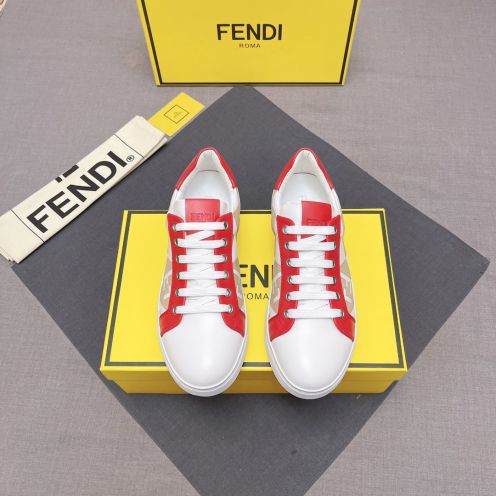 FENDI おすすめ 最新フェンディ シューズ サイズコピー ゴム底 カジュアル シューズ 品質保証 メンズ レッド