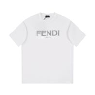 今季のおすすめ fendi 半袖Ｎ級品 Tシャツ トップス 純綿 ロゴプリント 男女兼用 シンプル 人気品 ホワイト