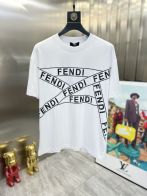 fendi t シャツ モンスタースーパーコピー 半袖 トップス 純綿 ロゴプリント ファッション ホワイト