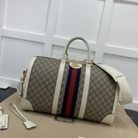 魅力的なスタイル gucci ショルダー バッグ激安通販 レザー 型番681295 旅行 大容量 花柄 グレイ