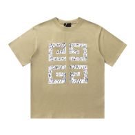 春新品 ジバンシィトップスコピー トップス 純綿Tシャツ 短袖 カップル 男女兼用 ベージュ色