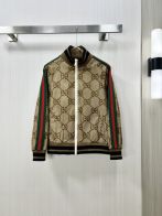 メンズ gucci アウタースーパーコピー ジャケット トップス 冬服 男性 阿多T会 厚い 花柄 ブラウン