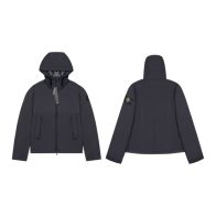 stone island シャツ ジャケットスーパーコピー アウター トップス フード付き 防水 防風 通気 ブラック