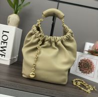 loewe ショルダー バッグＮ級品 型番652329 牛革 肩掛けバッグ レザー 柔らかい 品質保証 イエロー