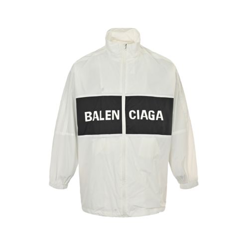 balenciaga シャツジャケットコピー アウター トップス 運動 防風 ハイネック 華やかな雰囲気 男女兼用 ホワイト