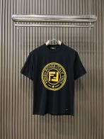 fendi fila t シャツコピー 目を引く存在感 純綿 トップス 短袖 ロゴプリント ファッション感 ブラック