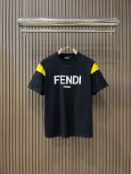 今季のおすすめ fendi t シャツ モンスター偽物 純綿 トップス 短袖 ロゴプリント 特別 ブラック