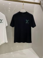 心地よい着用感 レディース ルイヴィトンtシャツＮ級品 ロゴプリント 純綿 半袖 シンプル まるくび ブラック