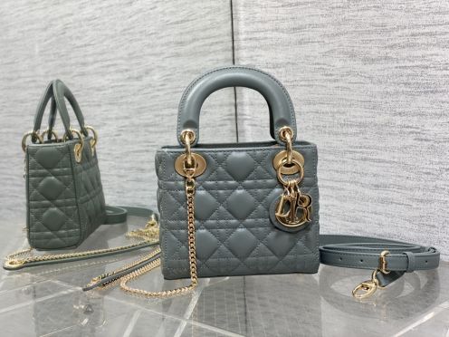 dior バニティ バッグ偽物 本革 ハンドバッグ ミニ 斜め掛け 優雅 レディース グリーン