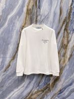 大人気でお買い得な prada t シャツ アウトレット偽物 トップス 長袖 純綿 シンプル メンズ ホワイト