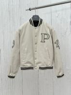 prada シャツ ジャケット偽物 アウター トップス 野球服 柔軟 シンプル 純綿 P63シリーズ ホワイト