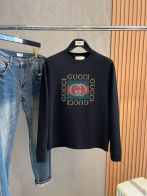 gucci t シャツ メルカリ激安通販 純綿 トップス 長袖 高品質 シンプル ロゴプリント ブラック