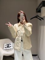 LV ヴィトン アウター偽物 デニム ジャケット トップス クラシック レディ 高品質 ゆったり 杏色