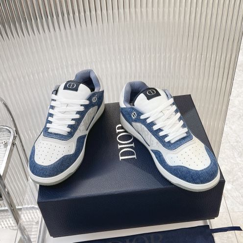 dior スニーカーコピー カップル カジュアルシューズ 男女兼用 歩きやすい 厚底 ブルー