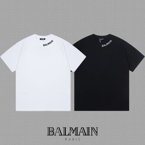 BALMAIN 男女兼用 tシャツ バルマンＮ級品 短袖トップス カラフルのプリント 100％綿 多色可選