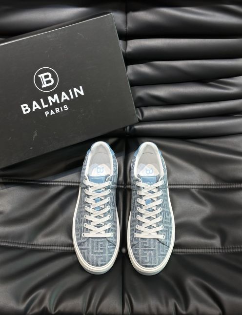 BALMAINバルマン スニーカー サイズ感スーパーコピー カジュアルシューズ 運動 ランニング 高品質 ブルー