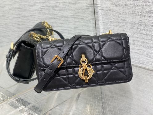 高級感たっぷり dior バック偽物 ハンドバッグ 牛革 レザー 斜め掛けバッグ 優雅レディ ブラック