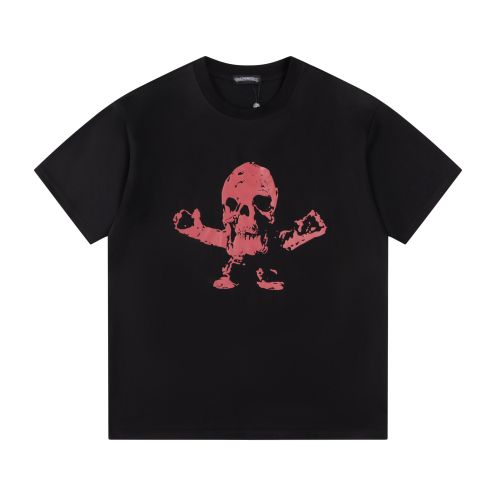 大販売 柔らかい クロムハーツ tシャツ タグコピー トップス 純綿 男女兼用 プリント ブラック