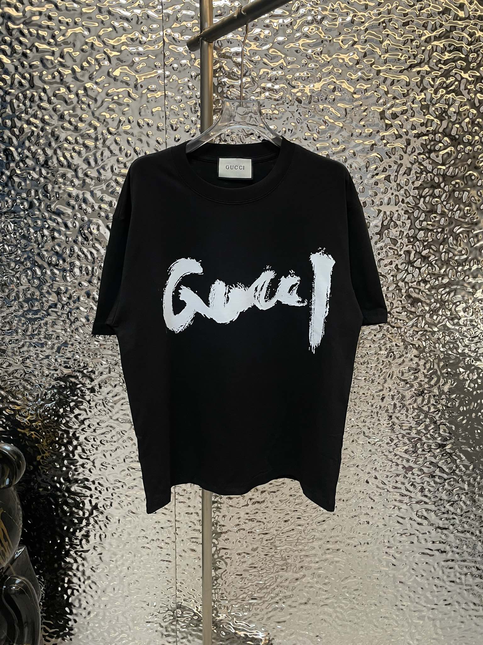 バレンシアガtシャツレディース激安通販 gucci x balenciagaコラボ トップス 柔らかい 純綿 ブラック_1