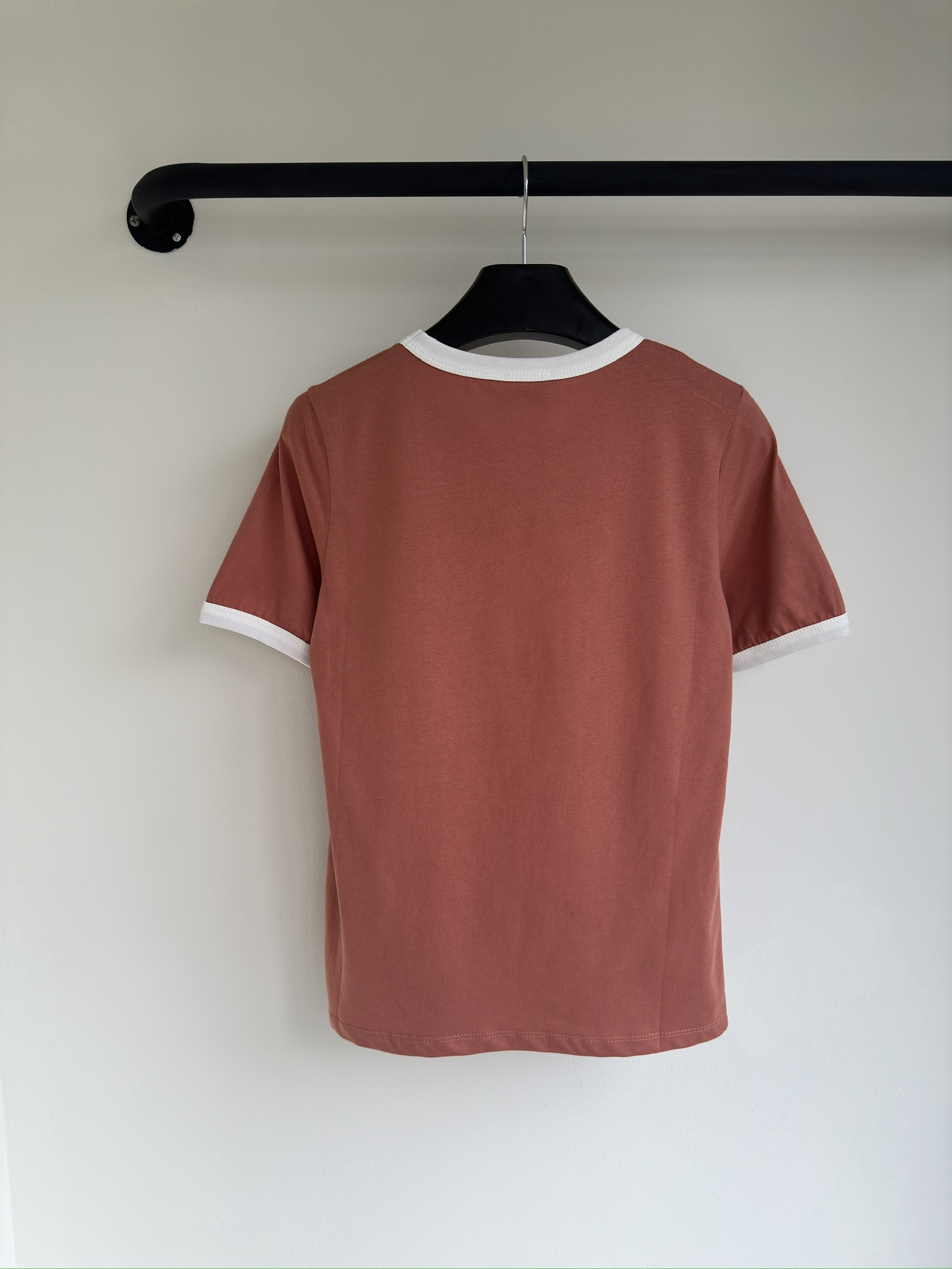華やかな雰囲気 セリーヌtシャツ偽物 純綿 トップス 半袖 ロゴプリント シンプル 夏日服 品質保証 レッド_6