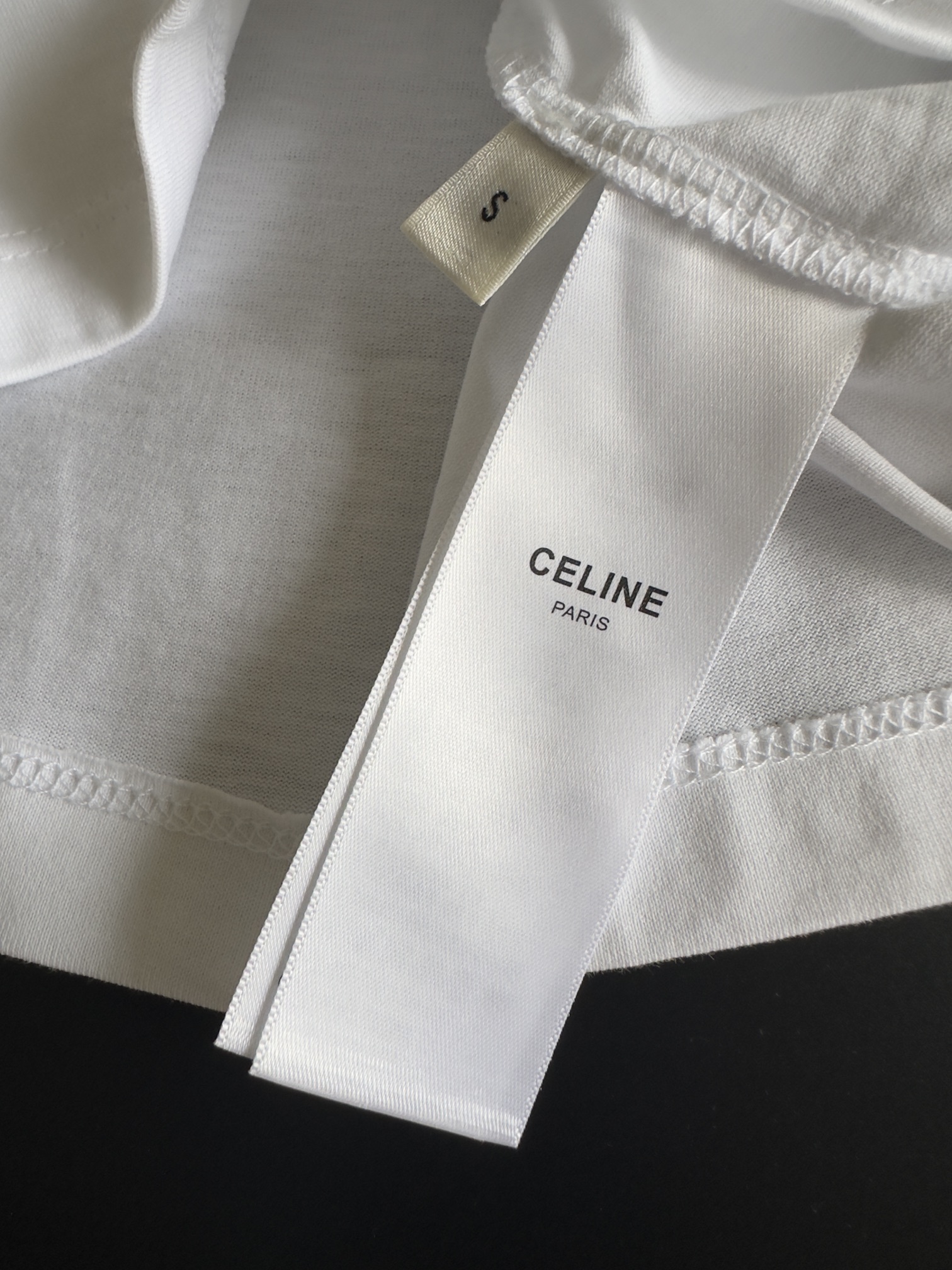 最新到着‼セリーヌ風tシャツ激安通販 シンプル 純綿 半袖トップス ショットｔ ゆったり ホワイト_8