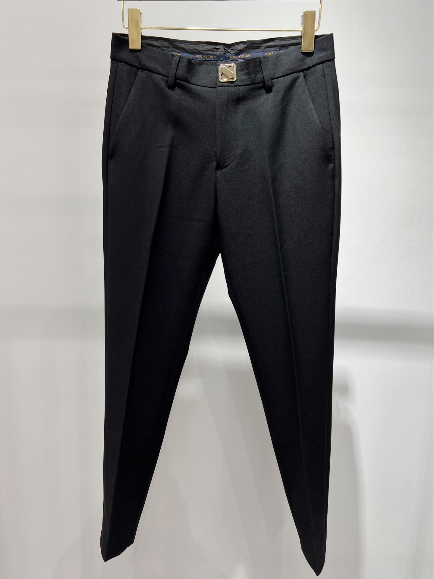 ヴィトン パンツ偽物 ファッション スラックス 高級感溢れる ズボン ビジネス 筒形 特別な ブラック_1