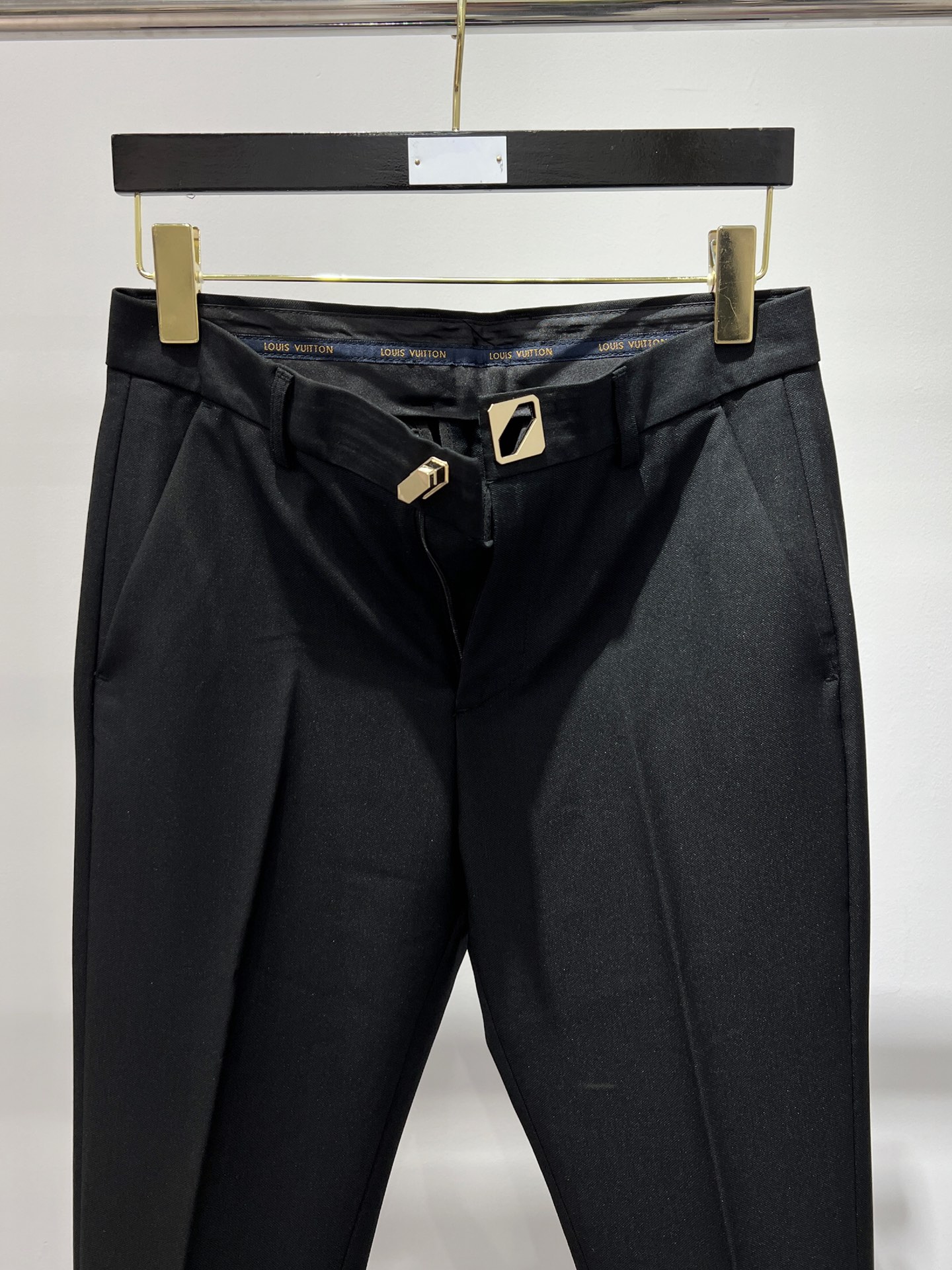 ヴィトン パンツ偽物 ファッション スラックス 高級感溢れる ズボン ビジネス 筒形 特別な ブラック_3