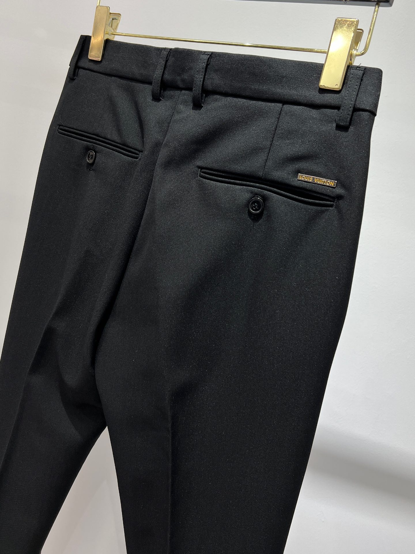 ヴィトン パンツ偽物 ファッション スラックス 高級感溢れる ズボン ビジネス 筒形 特別な ブラック_8